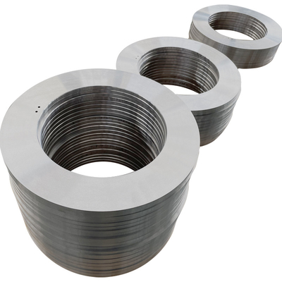 เหล็กกล้าเครื่องมือ D350xd220x10mm ใบมีดโรตารี่ Slitter Hrc65
